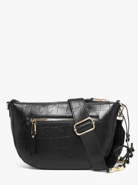 Crossbody Bag Lauren With Croc Effect Laurent david Black ld bags 709 other view 4