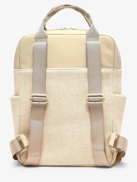1 Compartment Backpack Kapten and son Beige ibiza IB other view 2