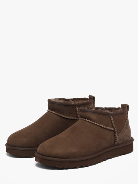 Bottes Classic Ultra Mini Ugg Marron women 1116109 vue secondaire 1
