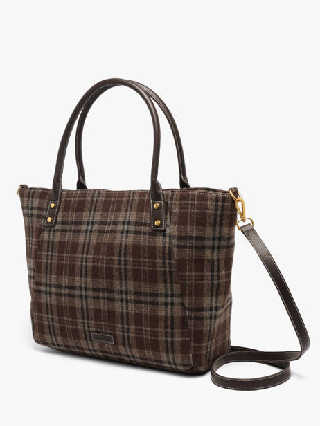 Shoulder Bag Taylor With Tartan Print Laurent david Brown ld bags 135 other view 2