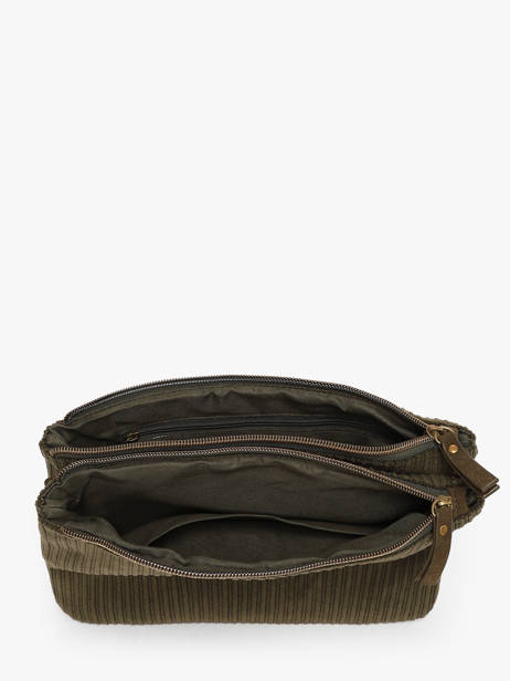 Shoulder Bag Velours Le voyage en panier Green velours AHP309 other view 3