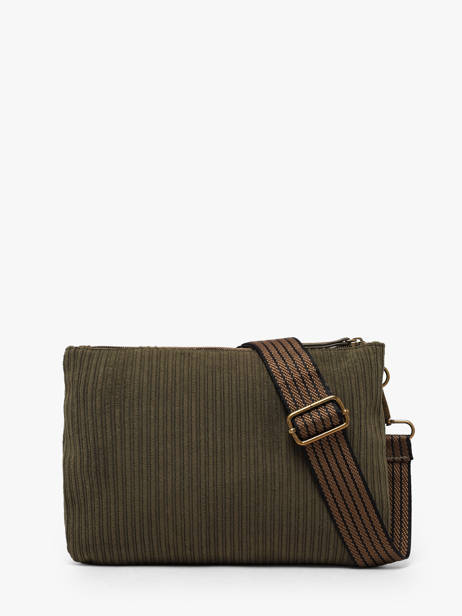 Shoulder Bag Velours Le voyage en panier Green velours AHP309 other view 5