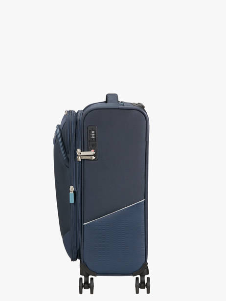 Expandable Cabin Luggage American tourister Blue summerride 156991 other view 3