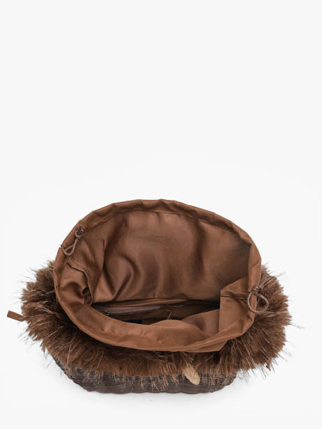 Small Doudou Basket Bag Partridge Effect Le voyage en panier Brown doudou S other view 3
