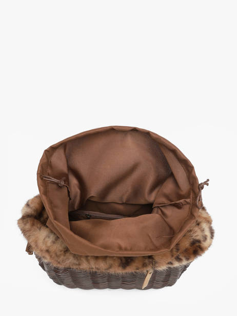 Small Doudou Basket Bag Leopard Le voyage en panier Brown doudou S other view 3