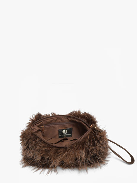 Shoulder Bag Doudou Le voyage en panier Brown doudou AHP319 other view 3