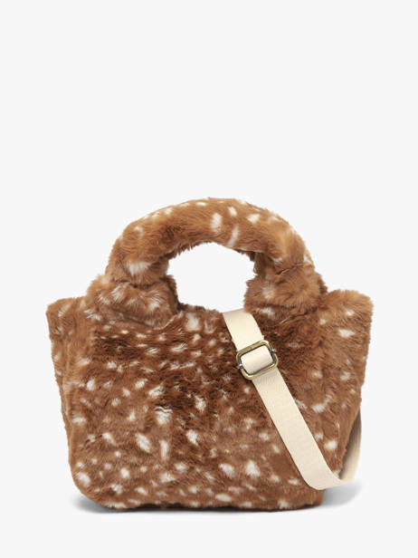 Satchel Louise Fawn Hindbag Brown faon FN other view 5
