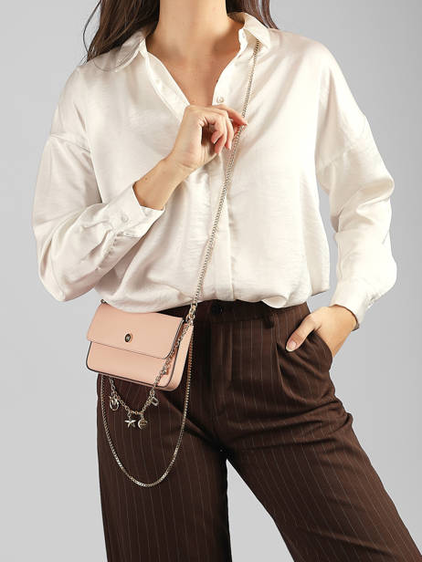 Leather Love Bag Charms Phone Bag Pinko Pink love bag icon 7028A0QO other view 1