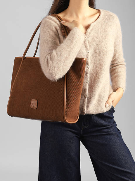 Shoulder Bag Verona Corduroy Laurent david Brown ld bags 111 other view 1