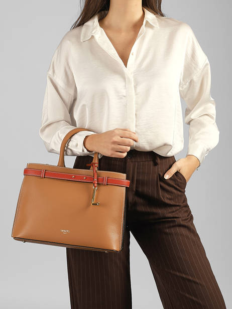 Sac Porté Main Faubourg Cuir Lancel Marron faubourg A13548 vue secondaire 1
