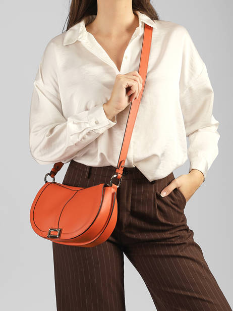 Sac Bandoulière Celeste Cuir Lancel Orange celeste A14229 vue secondaire 2
