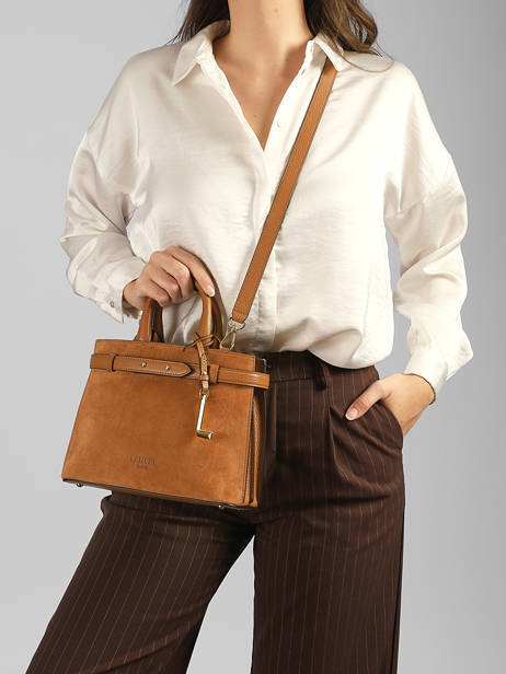 Satchel Faubourg Lancel Brown faubourg A14399 other view 1