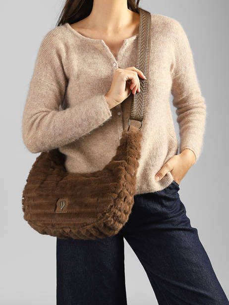 Shoulder Bag Quadri Le voyage en panier Beige quadri AHP320 other view 1