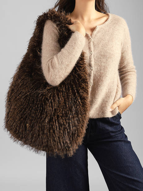 Shoulder Bag Doudou Le voyage en panier Brown doudou AHP318