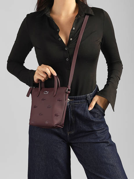 Crossbody Bag L12.12 Concept Holiday Lacoste Violet l12.12 concept holiday NF5506HN other view 1