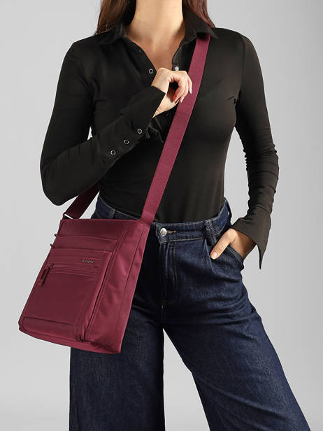 Shoulder Bag Orva In Recycled Polyester Hedgren Red inner city upgrade HIC370 other view 1