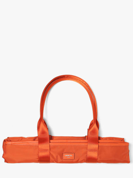 Sac Cabas Zippé M Mistral Rollable Nylon Et Cuir Lancel Orange mistral A13995 vue secondaire 5