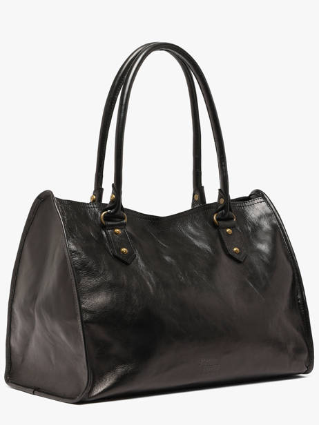 Sac Porté épaule Cow Shiny Cuir Basilic pepper Noir cow shiny BCOS31 vue secondaire 1