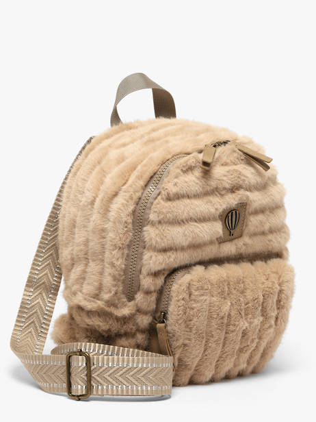 Sac à Dos Le voyage en panier Beige quadri AHP321 vue secondaire 1