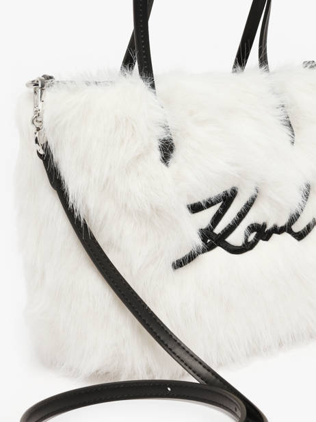 Sac Porté épaule K Signature Karl lagerfeld Blanc k signature B4W50019 vue secondaire 2