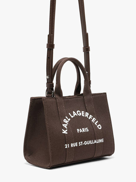 Sac Bandoulière Rsg Coton Karl lagerfeld Marron rsg A3W50118 vue secondaire 1