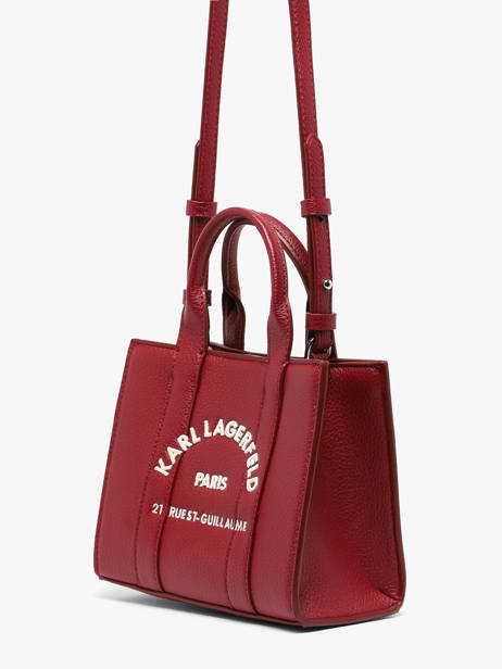 Sac Xs Rsg Cuir Avec Bandoulière Karl lagerfeld Rouge rsg B1W30042 vue secondaire 1