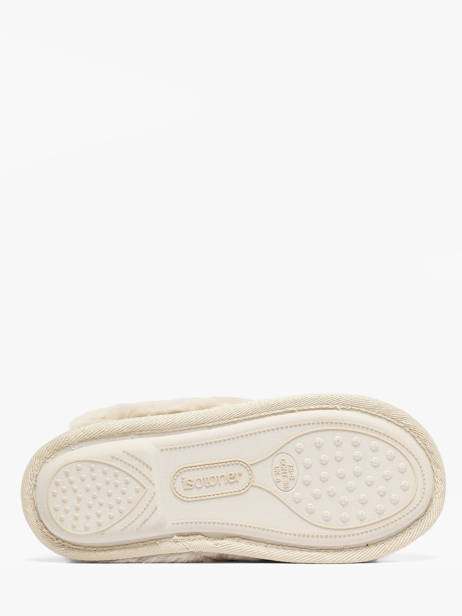 Chaussons Isotoner Beige women 97357 vue secondaire 4