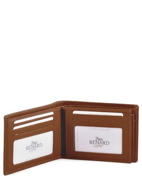 Wallet Leather Yves renard Brown foulonne 2377 other view 4
