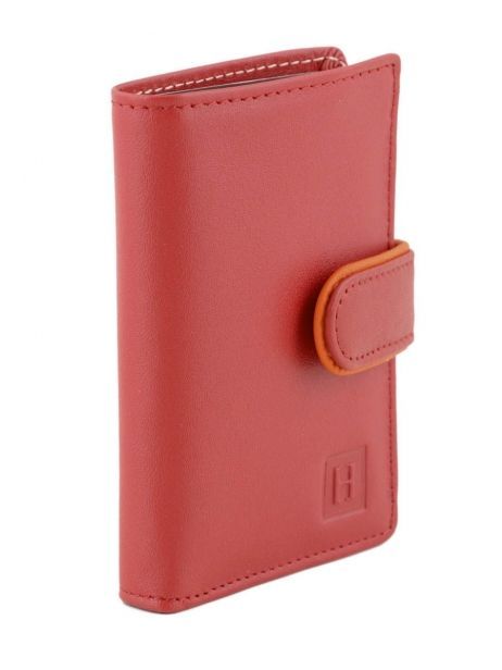 Porte-cartes Cuir Hexagona Rose multico 227375 vue secondaire 1