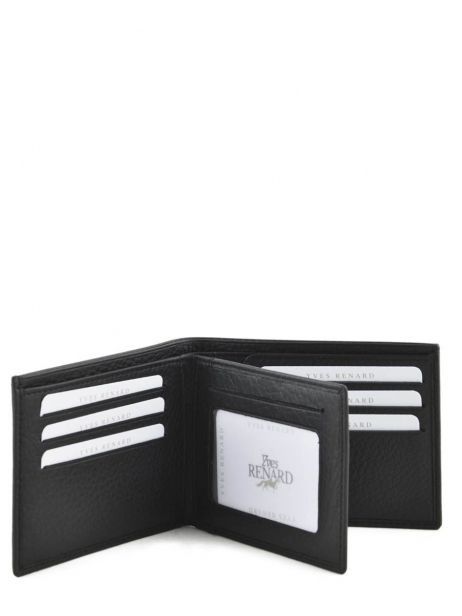 Wallet Foulonne Leather Yves renard Black foulonne 2375 other view 3