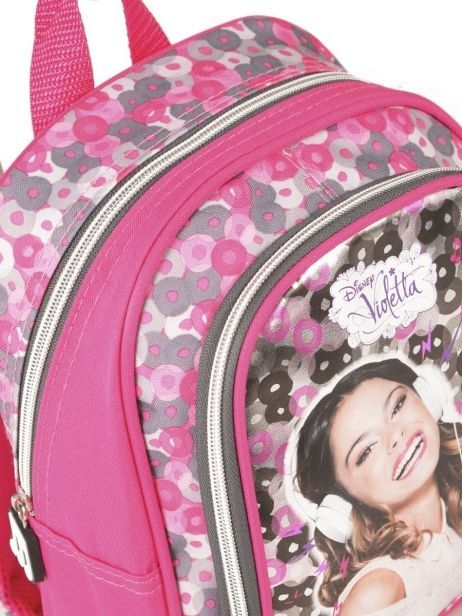 Backpack 1 Compartment Violetta Multicolor music PL10VI14 other view 2