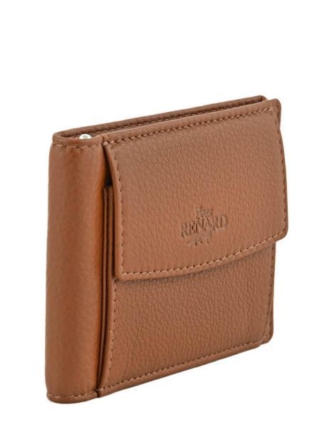 Wallet Leather Yves renard Brown foulonne 23014 other view 1