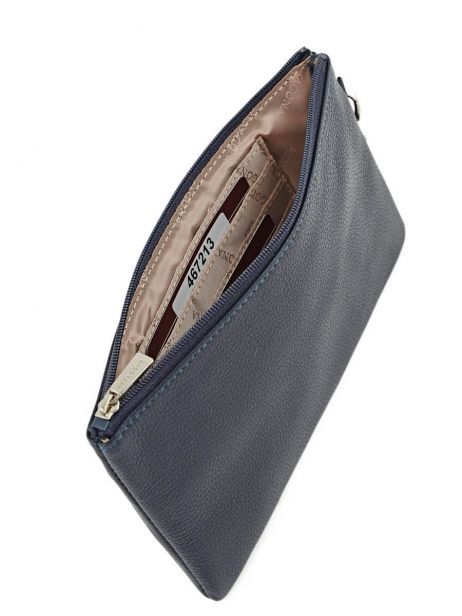 Pouch Leather Hexagona Blue confort 467213 other view 1