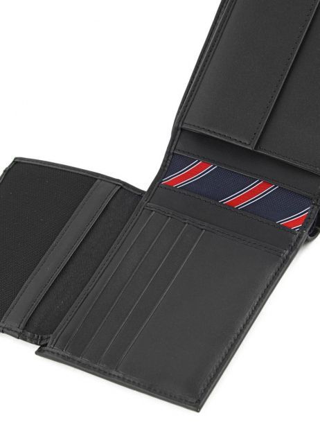 Wallet Leather Tommy hilfiger Black eton AM00652 other view 1
