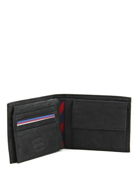 Portefeuille Cuir Tommy hilfiger Noir johnson AM00660 vue secondaire 4