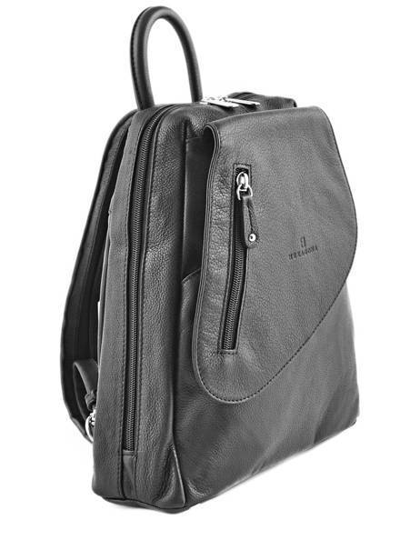 Backpack Leather Hexagona Black confort 464783 other view 3