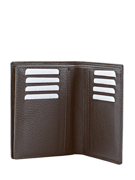 Portefeuille Foulonne Cuir Yves renard Marron foulonne 23425 vue secondaire 3