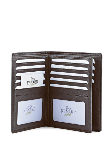 Portefeuille Foulonne Cuir Yves renard Marron foulonne 23425 vue secondaire 4
