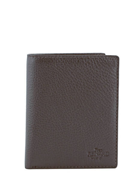 Portefeuille Foulonne Cuir Yves renard Marron foulonne 23425