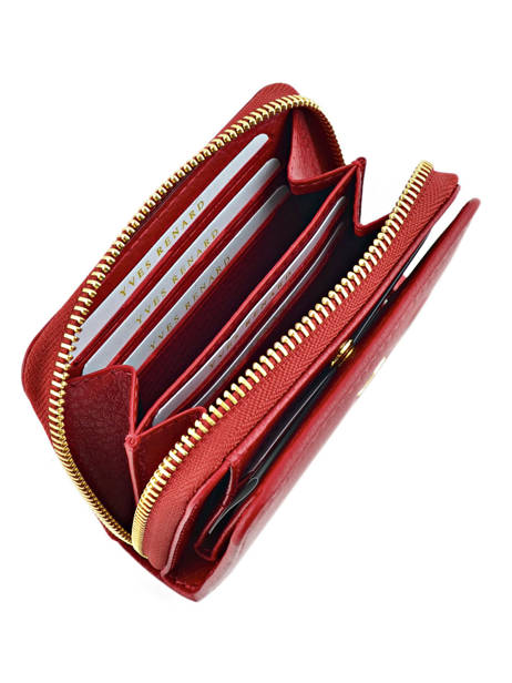 Wallet Leather Yves renard Red foulonne 29692 other view 3