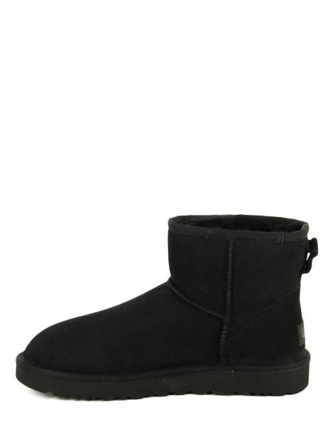 Classic Mini Ii Boots In Leather Ugg Black women 1016222 other view 3