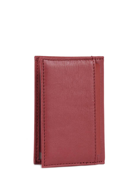 Card Holder Soft Leather Hexagona Red soft 227492 other view 2