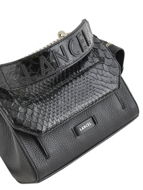Top Handle S Ninon Python Lancel Black ninon A09369 other view 1