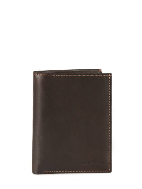 Wallet Leather Wylson Brown rio W8190-11
