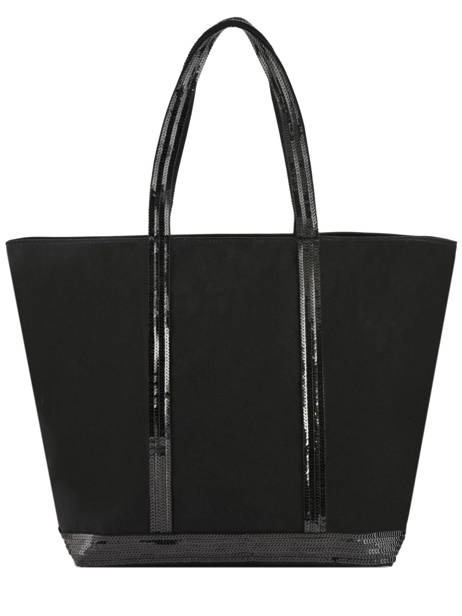 Large Zipped Shoulder Bag Le Cabas Sequins Vanessa bruno Black cabas 1V40409 other view 3