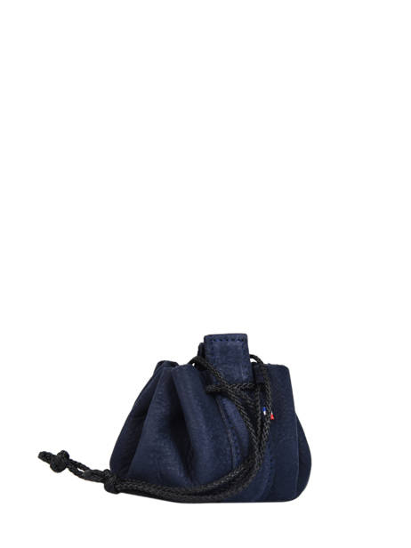 Porte-monnaie Etincelle Nubuck Cuir Etrier Bleu etincelle nubuck EETN655 vue secondaire 2