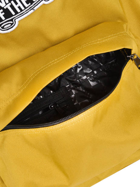 Sac à Dos 1 Compartiment Vans Jaune backpack VN0A3UI6 vue secondaire 5