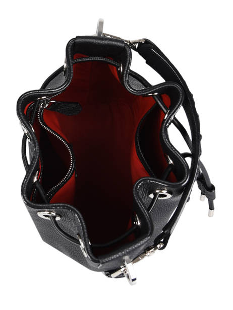 Small Leather Bucket Bag Ninon Lancel Black ninon A10922 other view 4