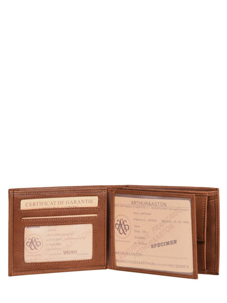 Portefeuille Arthur Johany Cuir Arthur & aston Marron johany 499 vue secondaire 1