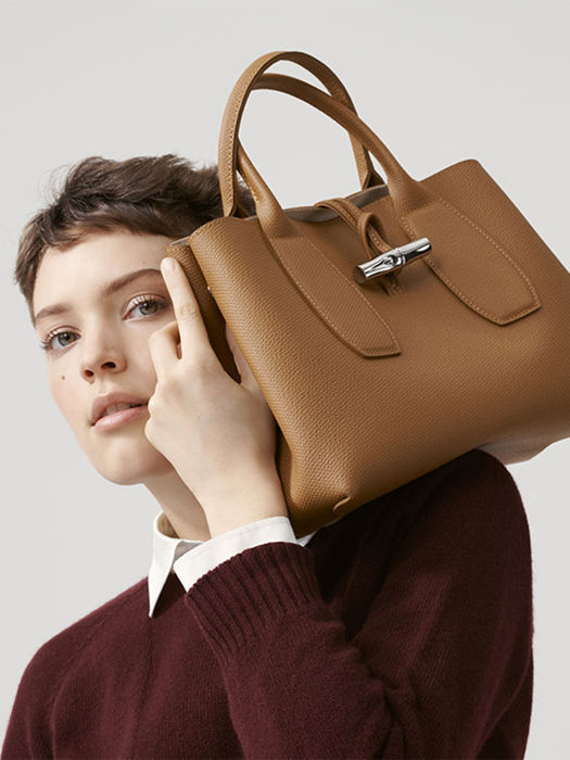 Longchamp Roseau Handbag Brown